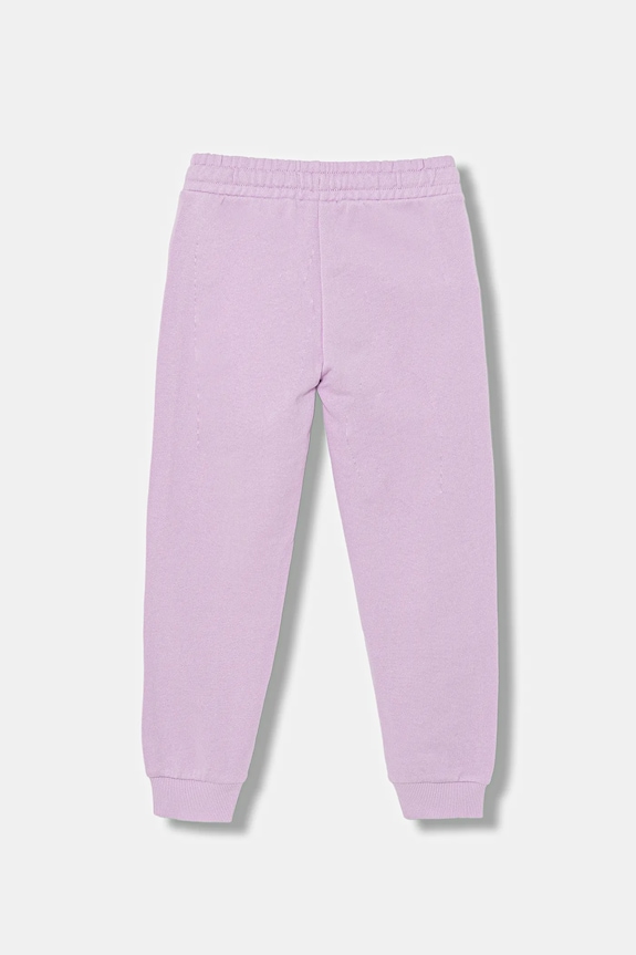 United Colors of Benetton pantaloni de trening din bumbac pentru copii 3J68CF02H.G.Stagionale violet SS26