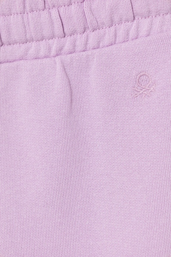 Fete United Colors of Benetton pantaloni de trening din bumbac pentru copii 3J68CF02H.G.Stagionale violet