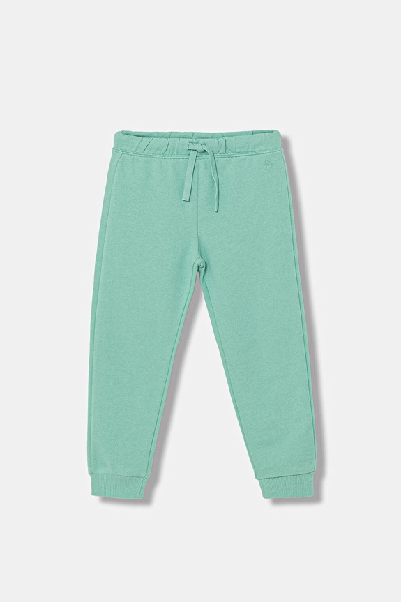 United Colors of Benetton pantaloni de trening din bumbac pentru copii bumbac turcoaz 3J68CF02H.G.Stagionale