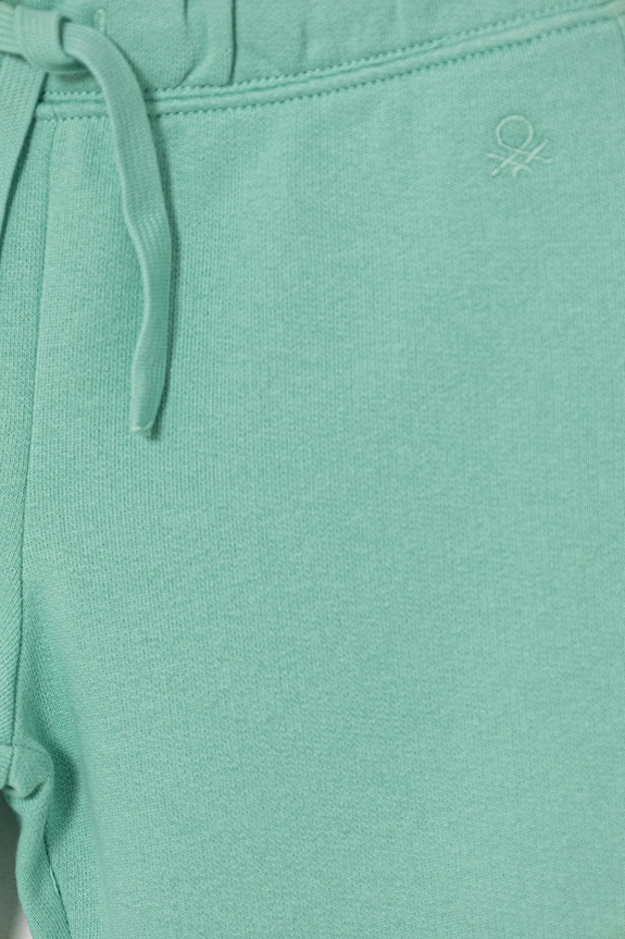 Fete United Colors of Benetton pantaloni de trening din bumbac pentru copii 3J68CF02H.G.Stagionale turcoaz