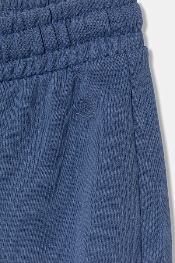 Fete United Colors of Benetton pantaloni de trening din bumbac pentru copii 3J68CF02H.G.Stagionale albastru