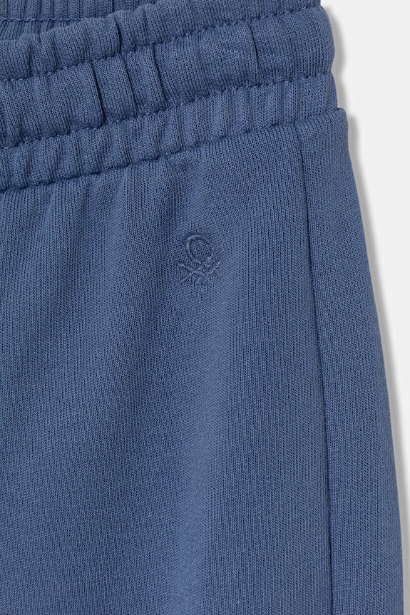 Fete United Colors of Benetton pantaloni de trening din bumbac pentru copii 3J68CF02H.G.Stagionale albastru