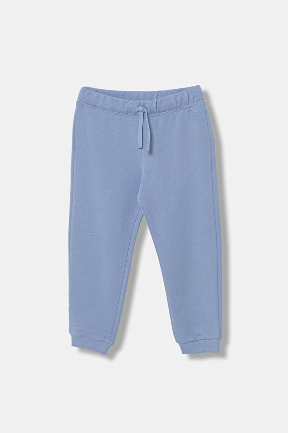 United Colors of Benetton pantaloni jogger per bambini in cotone blu 3J70GF01N.P.Stagionale