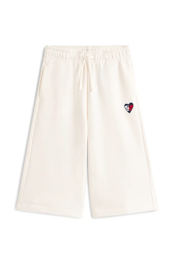 Tommy Hilfiger teplákové nohavice detské bavlnené KG0KG09244.98.122.PPY2 biela SS26