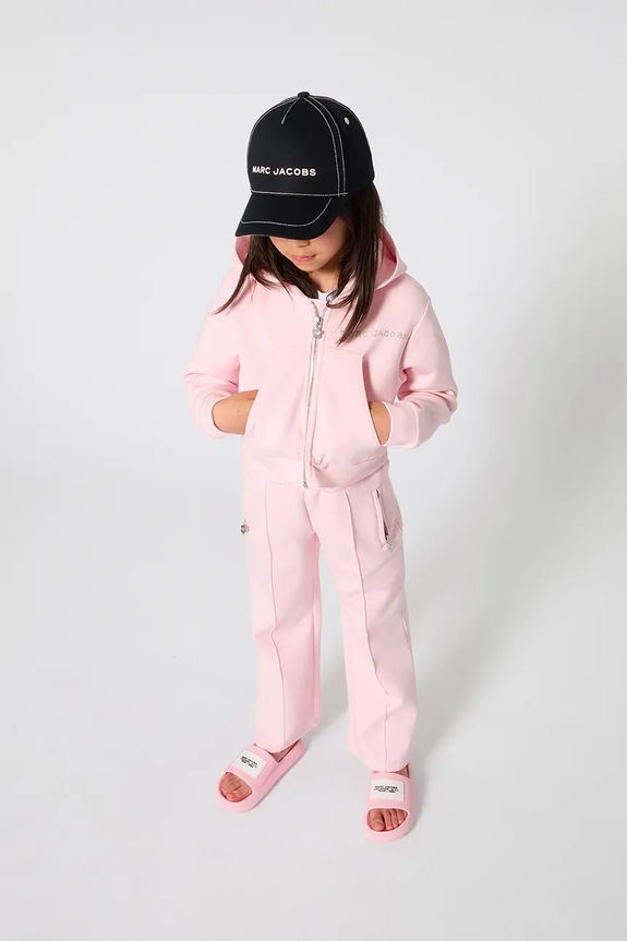 Dječje hlače Marc Jacobs natpis roza W60731.86.108