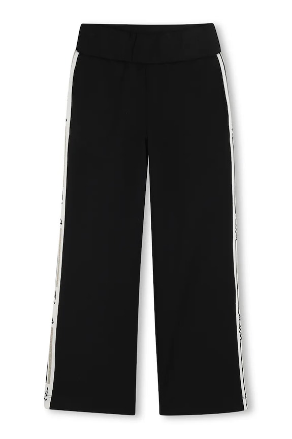 Dječji donji dio trenirke Karl Lagerfeld Z31122.156.162 crna SS26