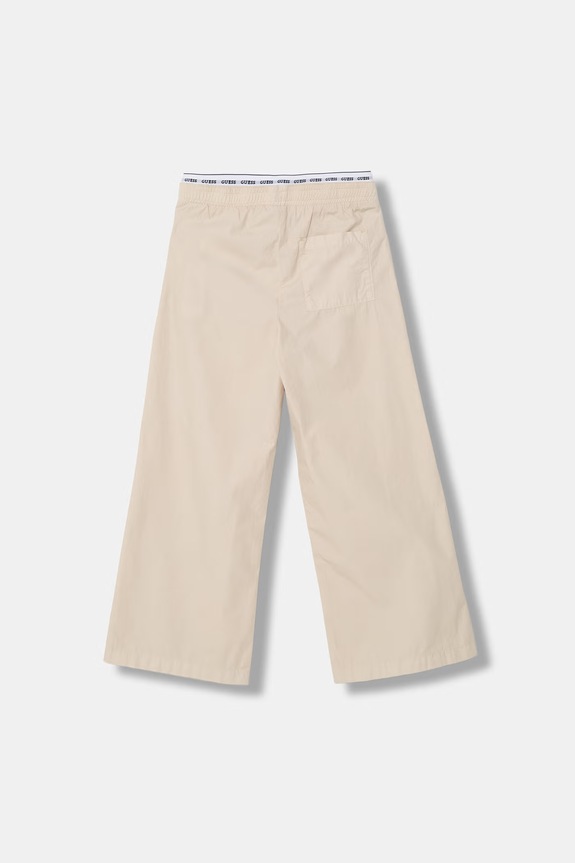Guess брюки wide leg для детей из хлопка J6GB06.WHB40.PPY2.M бежевый SS26