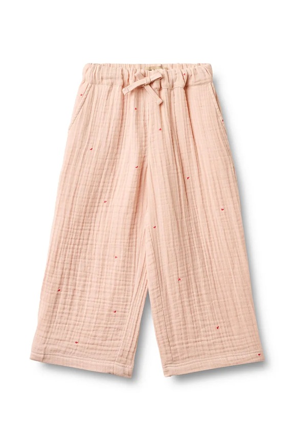 Wheat pantaloni de bumbac pentru copii 2706.240.GOTS portocaliu SS26