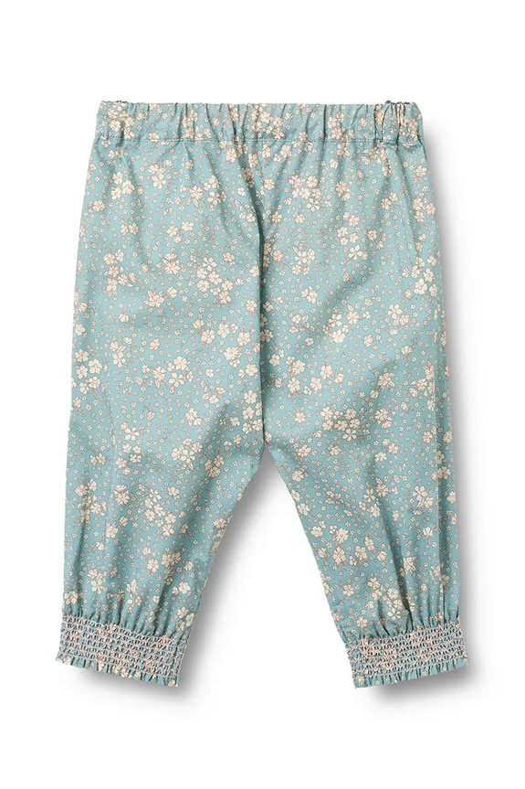 Wheat pantaloni din bumbac pentru bebeluși 4701.222.GOTS albastru SS26