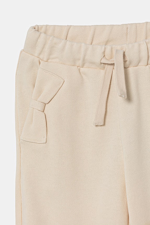 Fete United Colors of Benetton pantaloni de trening pentru copii, din bumbac 3NBMGF05D.P.Stagionale bej