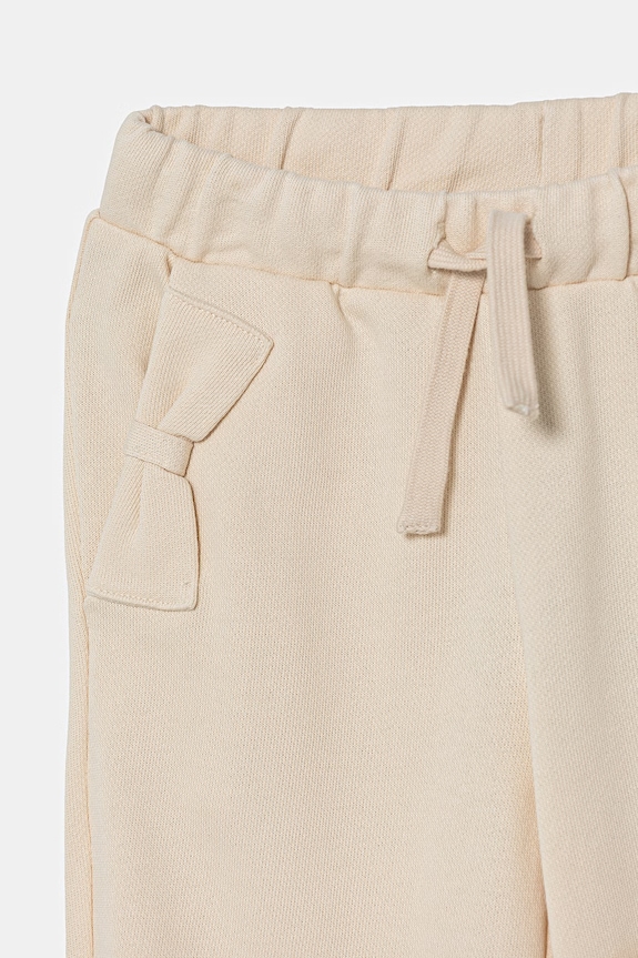 Fete United Colors of Benetton pantaloni de trening pentru copii, din bumbac 3NBMGF05D.P.Stagionale bej