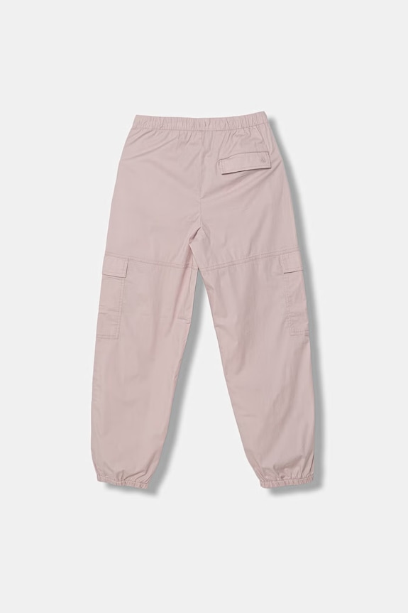 United Colors of Benetton pantaloni joggers pentru copii, cu adaos de bumbac 4L2VCF05H.G.Stagionale roz SS26