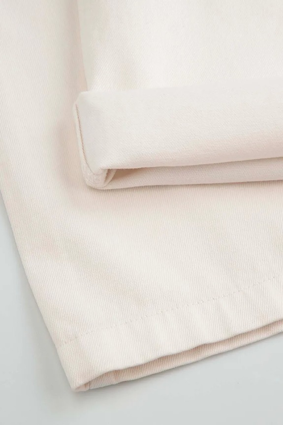 Coccodrillo pantaloni wide leg per bambini in cotone beige WC6119102CTG