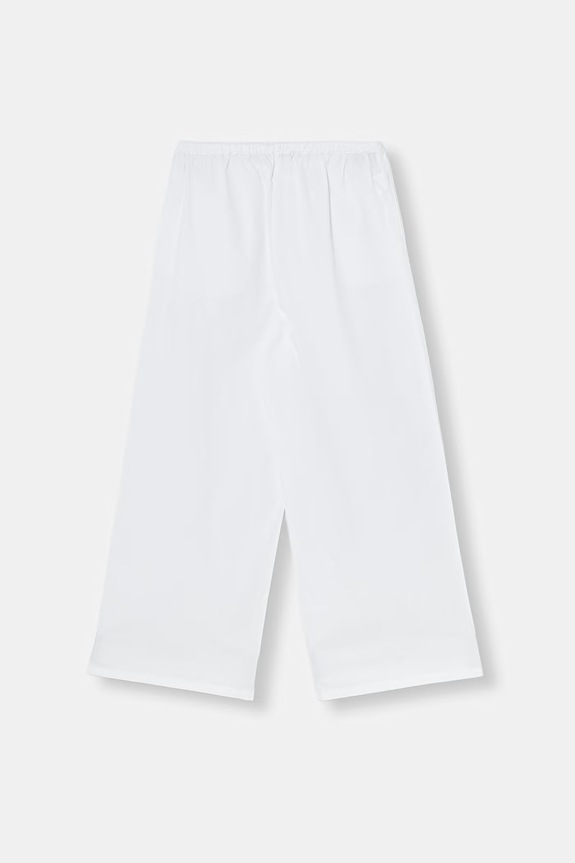 United Colors of Benetton Παντελόνι παιδικό βαμβακερό 4O8XCF05W.G.seasonal λευκό SS26