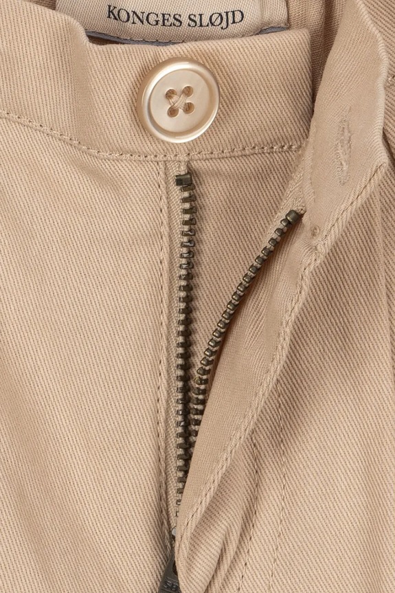 Konges Sløjd spodnie bawełniane dziecięce FRANKIE PANTS GOTS beżowy KS104301.PreSpring