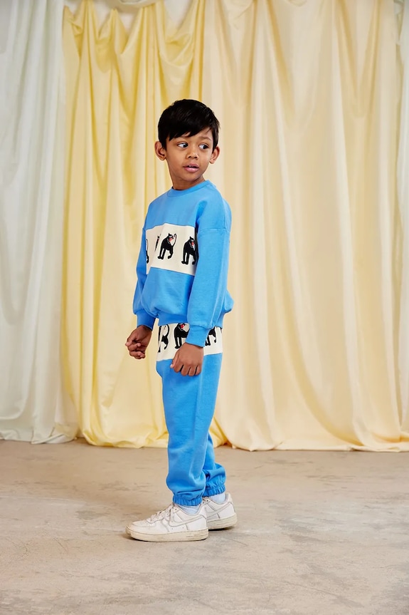 Дитячі бавовняні штани Mini Rodini Panther 11000342