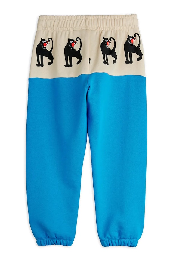 Хлопчик Дитячі бавовняні штани Mini Rodini Panther 11000342 блакитний