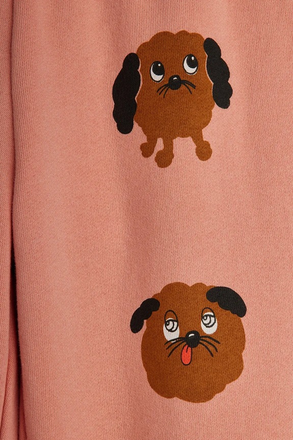 Παιδικό βαμβακερό παντελόνι Mini Rodini Doggies πορτοκαλί 26130126