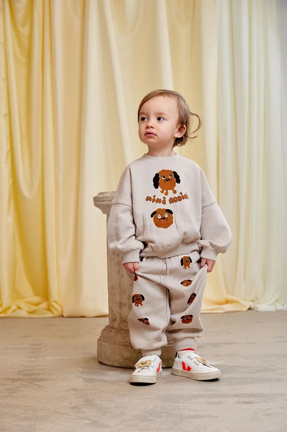 Παιδικό βαμβακερό παντελόνι Mini Rodini Doggies 26130126