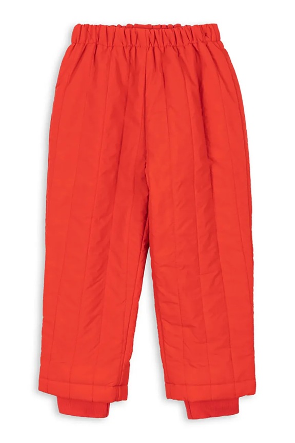 Detské nohavice Konges Sløjd JUNO PANTS látka červená KS104882.PPY2