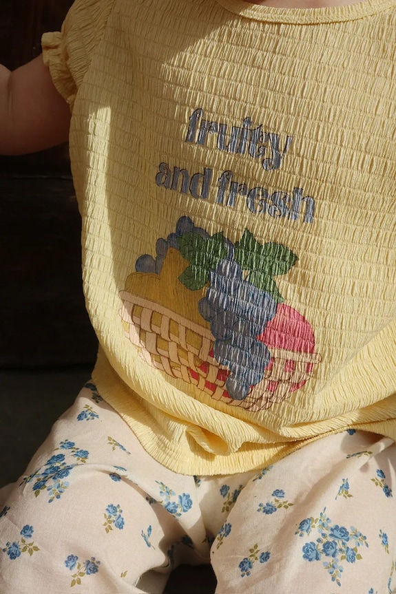 Detské bavlnené nohavice Konges Sløjd PACEY PANTS GOTS béžová KS105023.PPY2