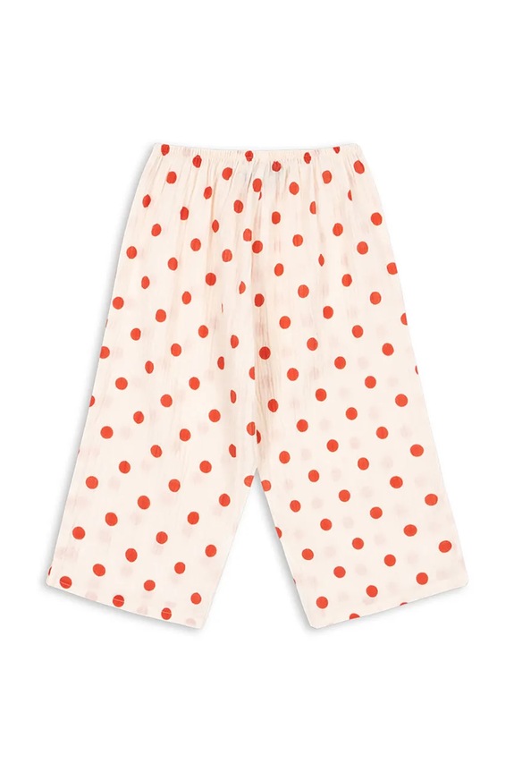 Chlapec Detské bavlnené nohavice Konges Sløjd VIVO PANTS GOTS KS105127.PPY2 béžová