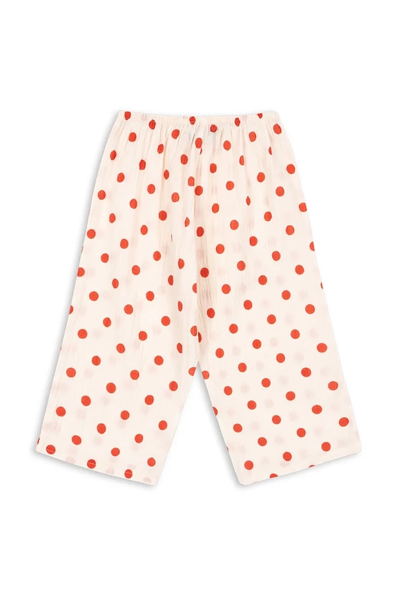 Chlapec Detské bavlnené nohavice Konges Sløjd VIVO PANTS GOTS KS105127.PPY2 béžová