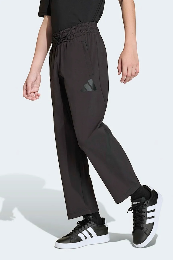 Detské tepláky adidas s elastanom čierna KD1159