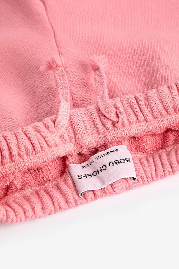 Bobo Choses spodnie dresowe bawełniane niemowlęce 126AB068 różowy