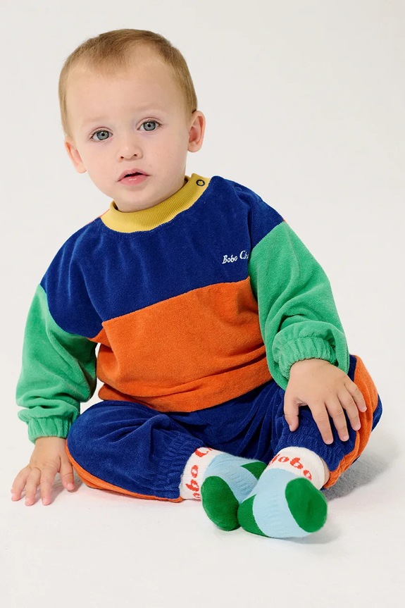 Bobo Choses spodnie dresowe niemowlęce 126AB069 niebieski