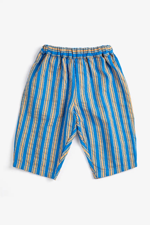 Bobo Choses spodnie bawełniane niemowlęce New Hairline 126AB072 niebieski SS26