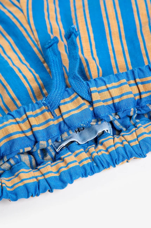 Bobo Choses spodnie bawełniane niemowlęce New Hairline 126AB072 niebieski