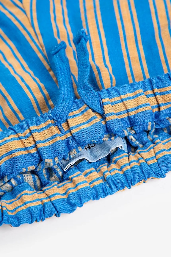 Bobo Choses spodnie bawełniane niemowlęce New Hairline 126AB072 niebieski