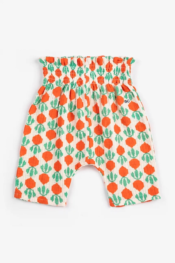 Bobo Choses pantaloni din bumbac pentru bebeluși Cool Radish bumbac alb 126AB152