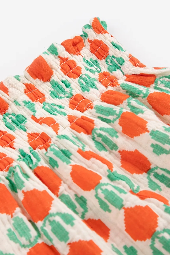 Bobo Choses pantaloni din bumbac pentru bebeluși Cool Radish 126AB152 alb SS26