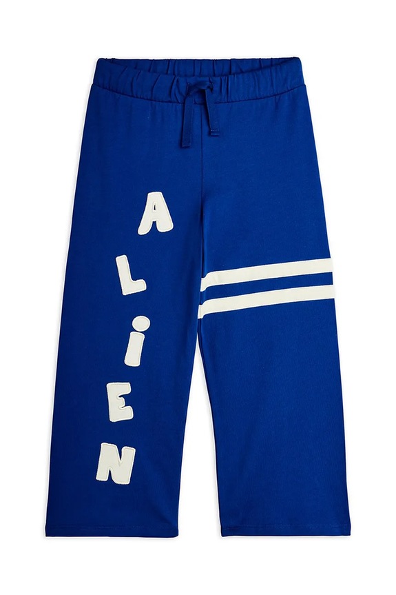 Mini Rodini donji dio trenirke za djecu od pamuka Alien plava 26230113