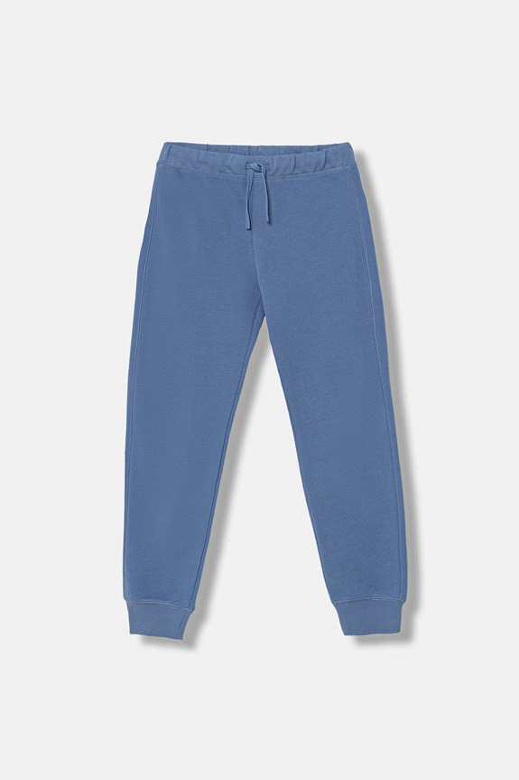 United Colors of Benetton pantaloni de trening din bumbac pentru copii bumbac albastru 3J68CF058.G.Stagionale