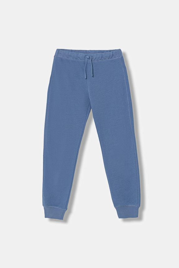 United Colors of Benetton pantaloni de trening din bumbac pentru copii bumbac albastru 3J68CF058.G.Stagionale