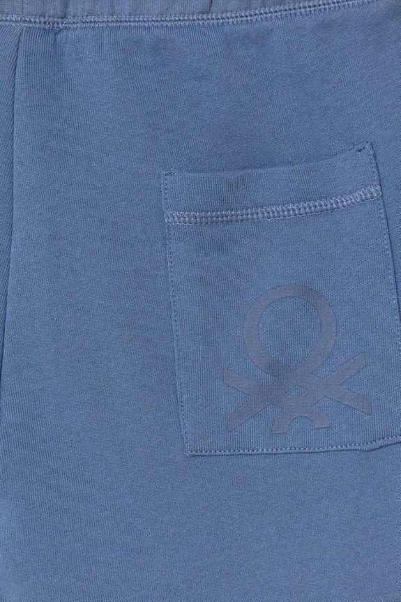 Băieți United Colors of Benetton pantaloni de trening din bumbac pentru copii 3J68CF058.G.Stagionale albastru