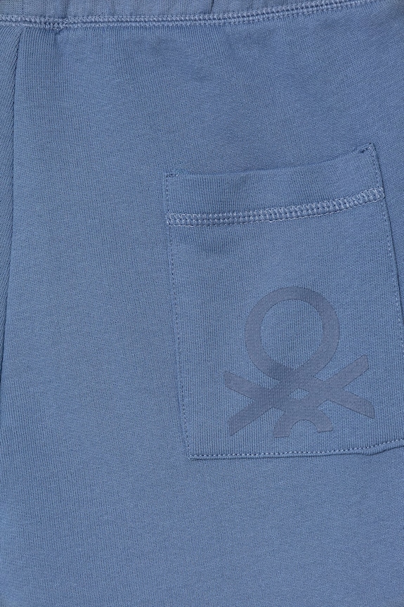 Băieți United Colors of Benetton pantaloni de trening din bumbac pentru copii 3J68CF058.G.Stagionale albastru