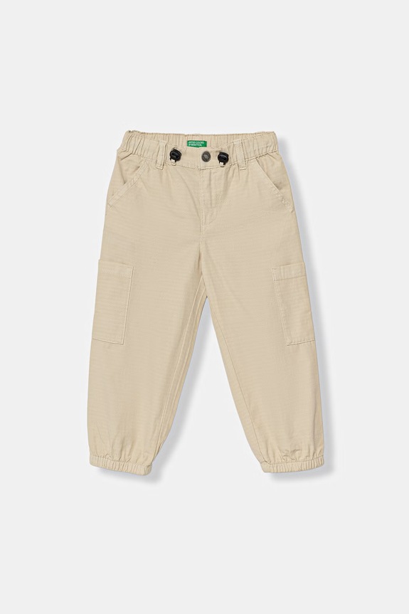 United Colors of Benetton nohavice jogger detské bavlnené béžová 456SGF01R.P.Stagionale