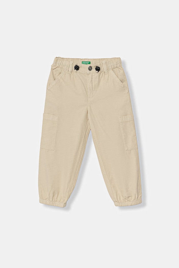 United Colors of Benetton nohavice jogger detské bavlnené béžová 456SGF01R.P.Stagionale
