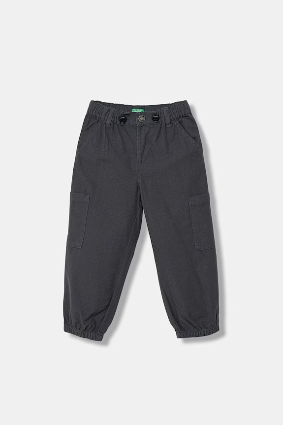 United Colors of Benetton spodnie joggery dziecięce bawełniane szary 456SGF01R.P.Stagionale