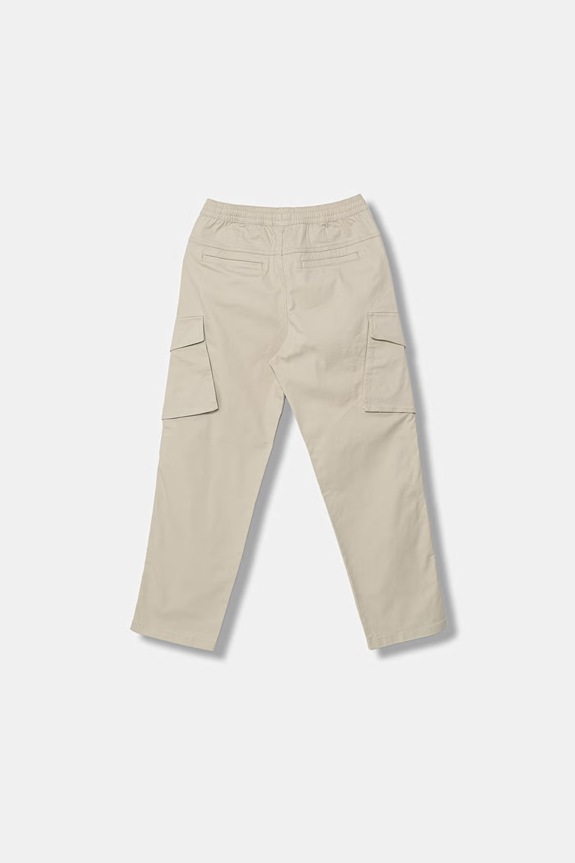 United Colors of Benetton spodnie dziecięce bawełniane z elastanem 4TCGCF05D.G.Stagionale beżowy SS26