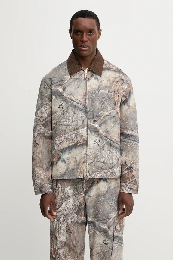 Bavlnená bunda Represent Real Tree Camo košeľová béžová MLM100720.55