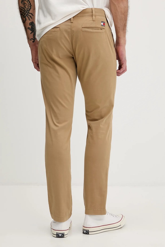 Odzież Tommy Jeans spodnie DM0DM22404 zielony