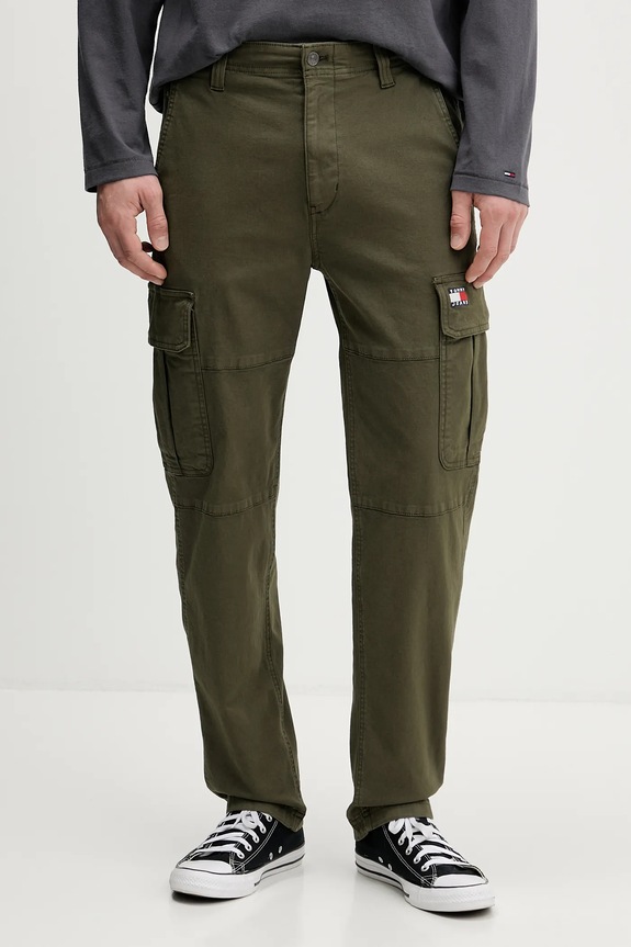 Tommy Jeans pantaloni panza verde DM0DM22651