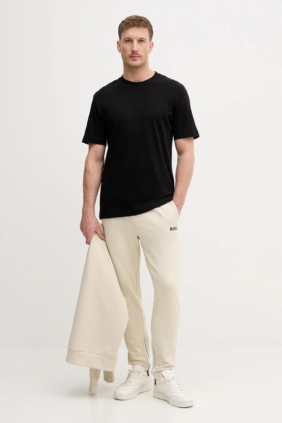 BOSS Green pantaloni de trening bărbați JT_TOC Spin Long 50554379 bej SS26