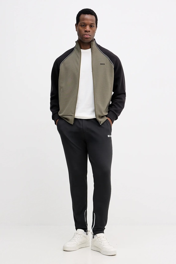 BOSS Green pantaloni de trening bărbați JT_TOC Spin Long 50554379 negru SS26