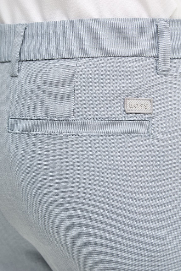 BOSS spodnie slim fit męskie z bawełną H-Kaiton1 niebieski 50553813